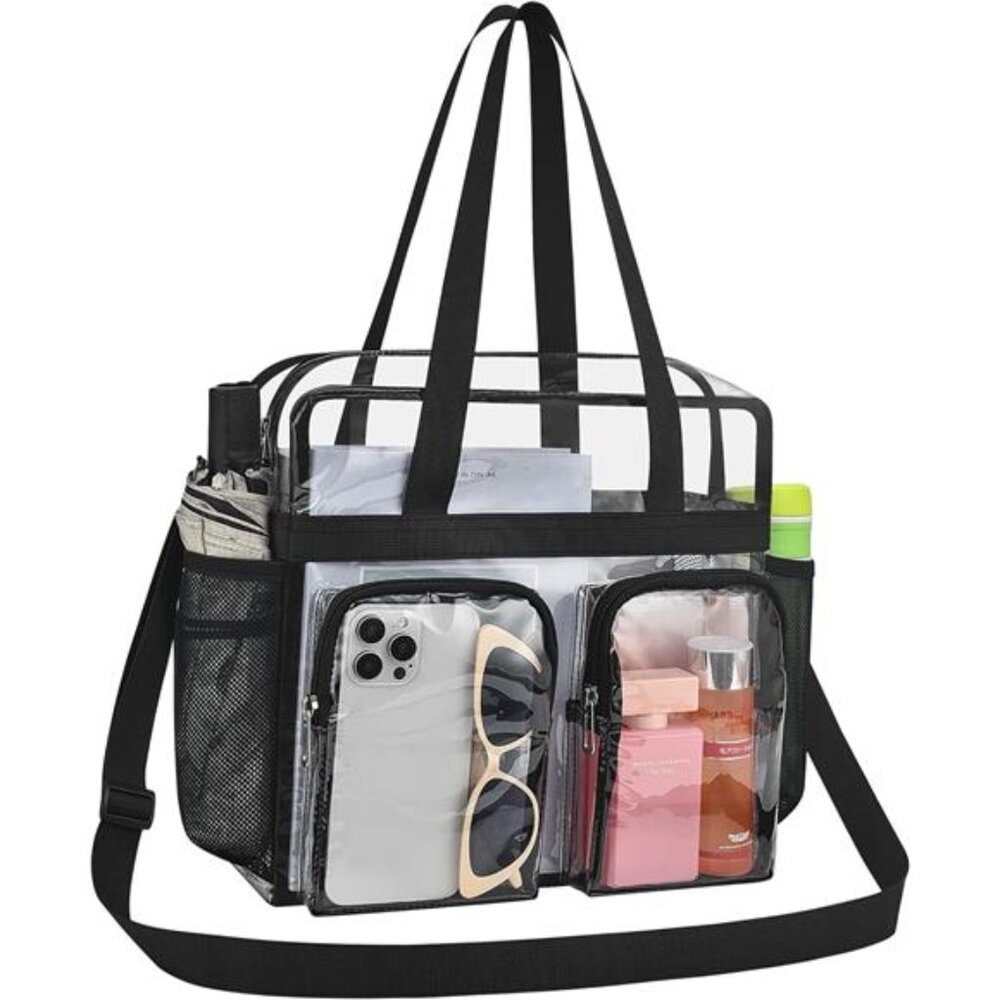 Clear Tote Bag Clear Bag Stadium Approved 12x6x12 Stadium Bag for Work, Sports